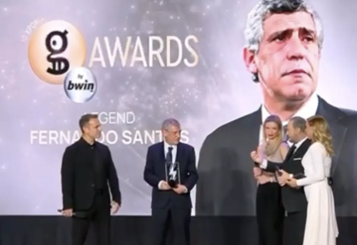 Imagem de contexto do artigo Fernando Santos distinguido em Atenas com o prémio "Lenda"