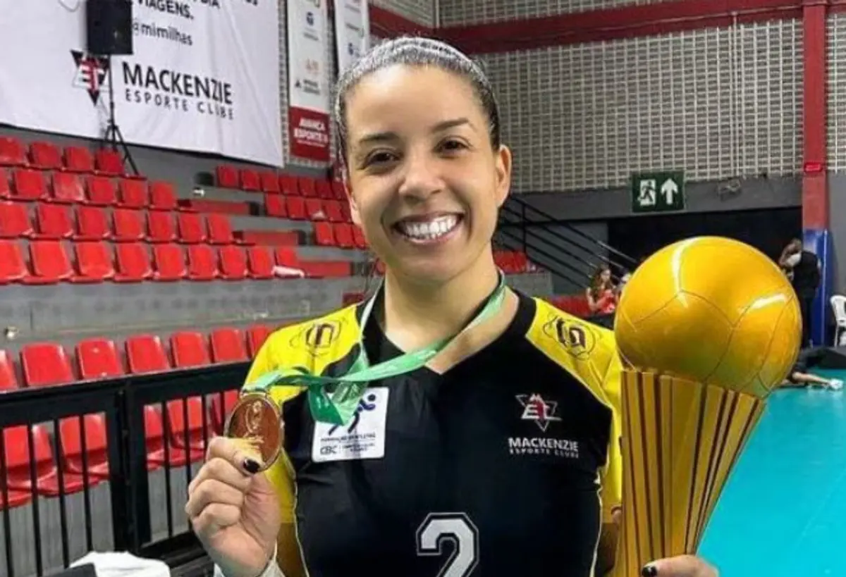 Mariana Sales, líbero campeã da Superliga B, do Brasil, pelo Mackenzie (Créditos: reprdução/Instagram)