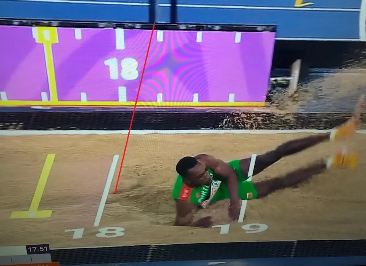 Imagem de contexto do artigo Imagens do triplo salto da polémica: a verdade é que Pichardo perdeu