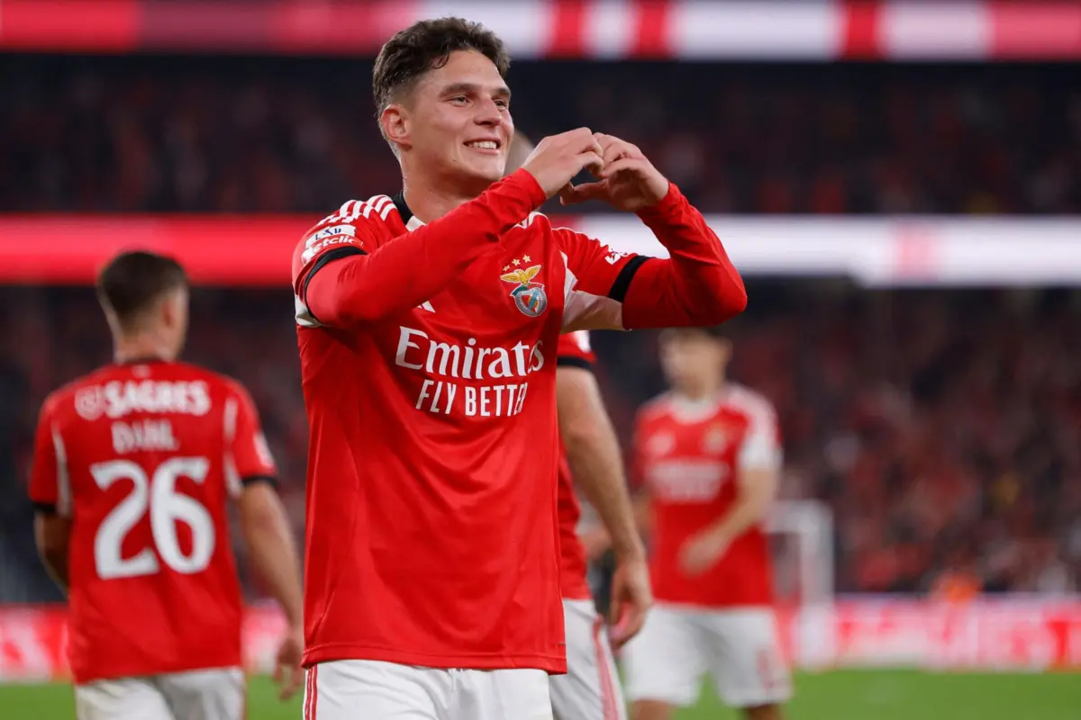 Sudakov festeja o golo marcado ao Casa Pia