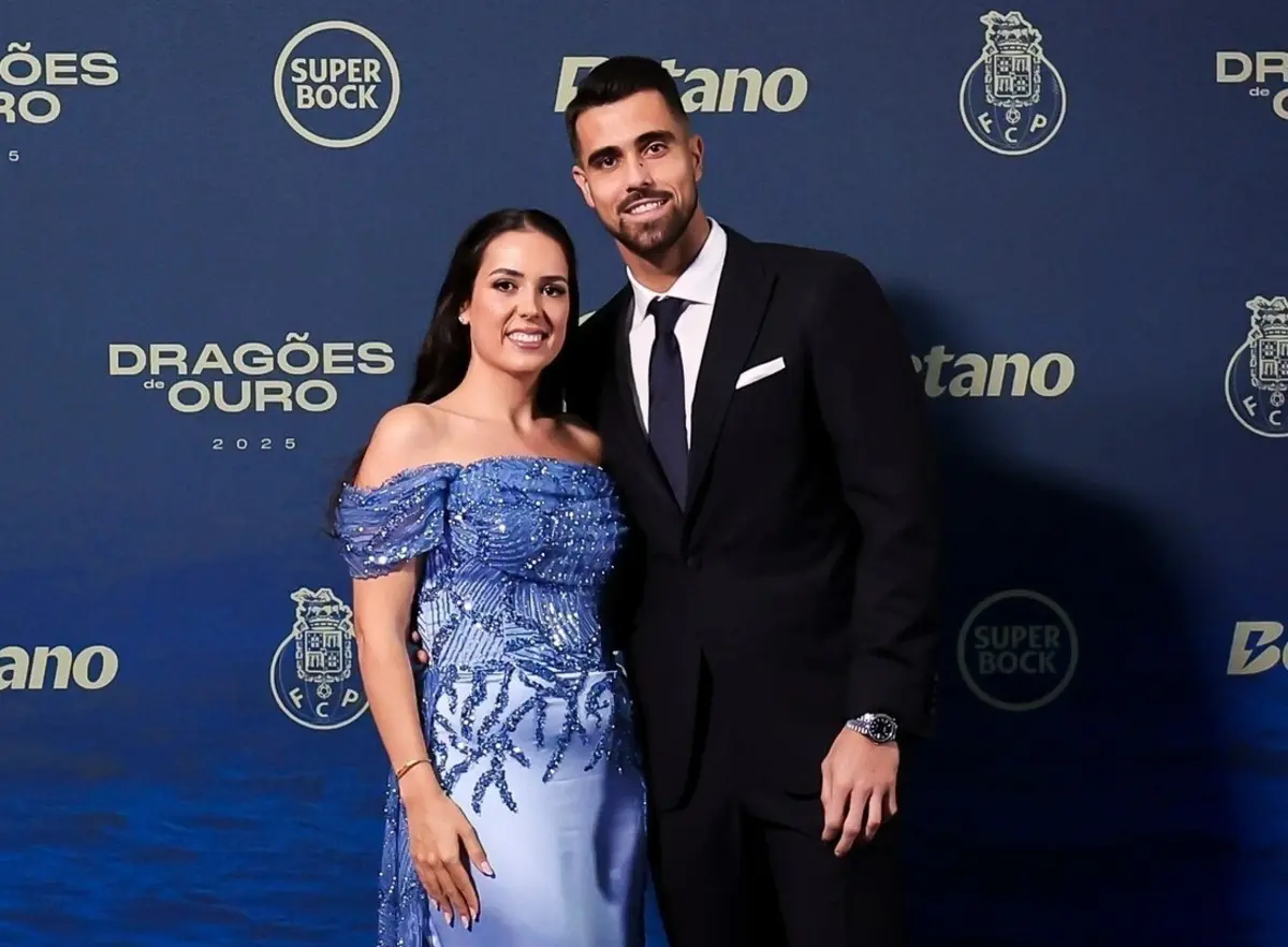 Diogo Costa e a mulher