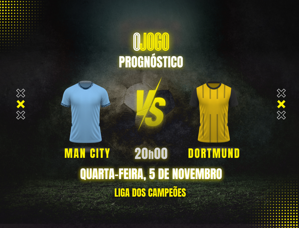 Imagem de contexto do artigo Prognóstico Man City vs Dortmund: Dicas e Odds para a Champions