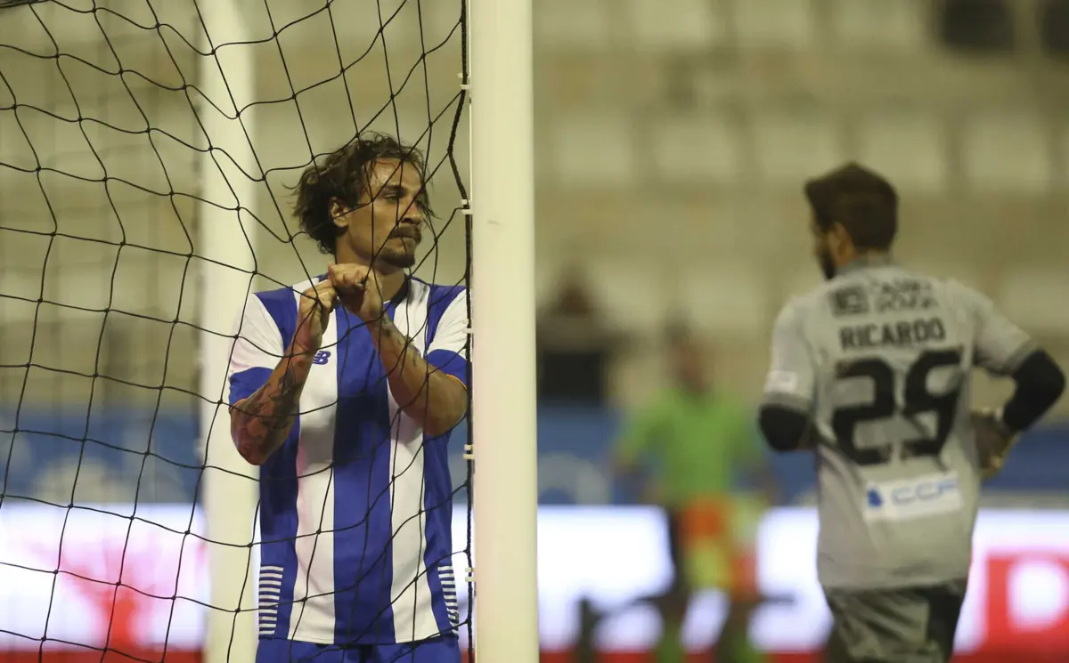 Dani Osvaldo, quando jogava no FC Porto (créditos: Pedro Correia/Global Imagens)