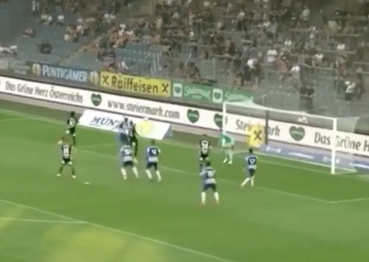 Imagem de contexto do artigo Martim Fernandes cruza e Grujic abre o marcador do Sturm Graz-FC Porto. Veja o golo