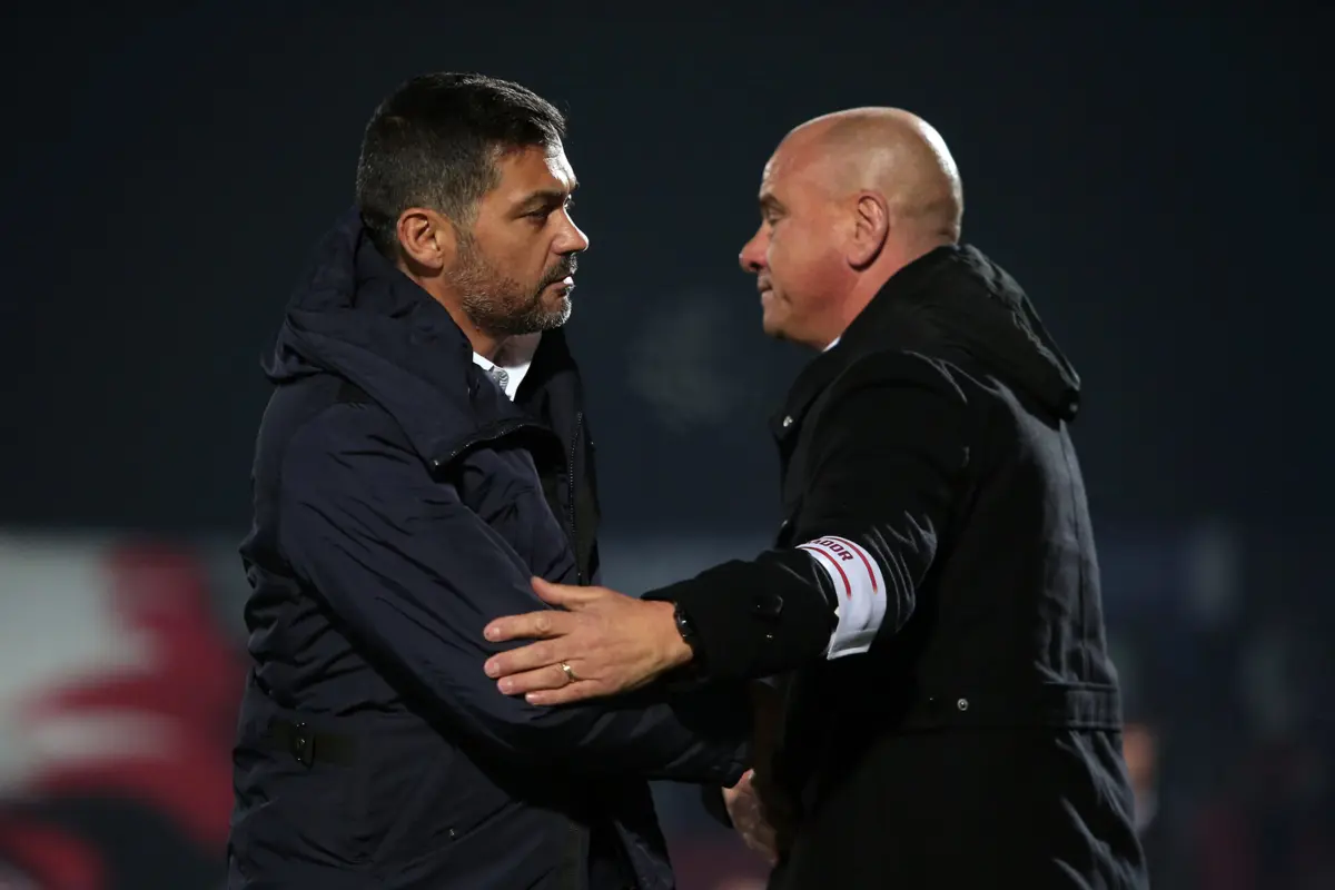 Sérgio Conceição e José Mota (Créditos: Miguel Pereira/Global Imagens)