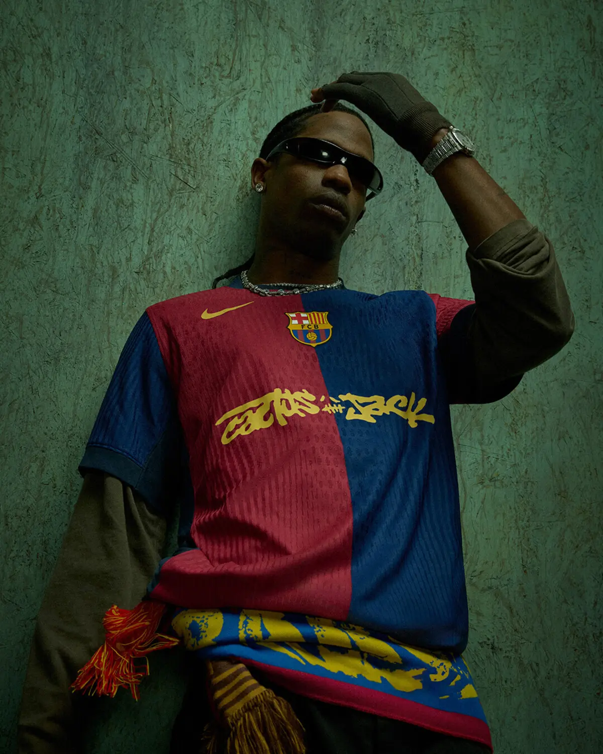 Imagem de contexto do artigo Travis Scott na camisola do Barcelona para o clássico contra o Real Madrid