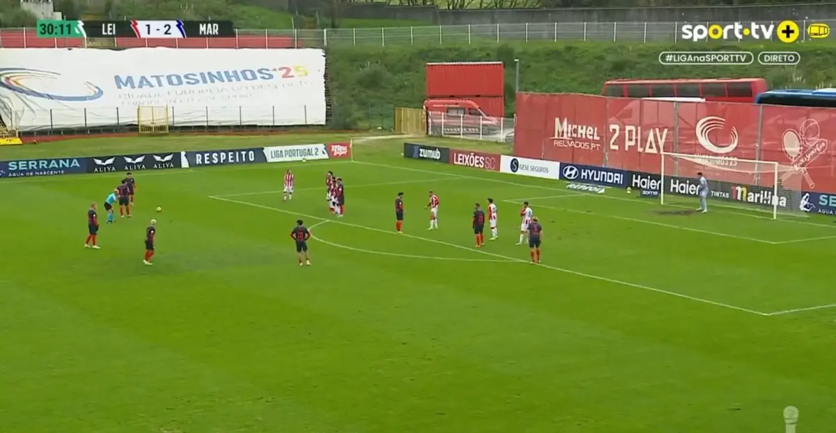 Imagem de contexto do artigo Golaço de livre direto na goleada do Marítimo ao Leixões. Ora veja