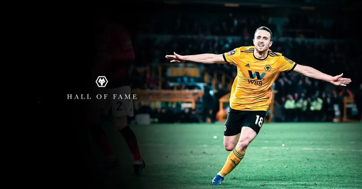 Imagem de contexto do artigo Diogo Jota passa a integrar o Hall of Fame do Wolverhampton