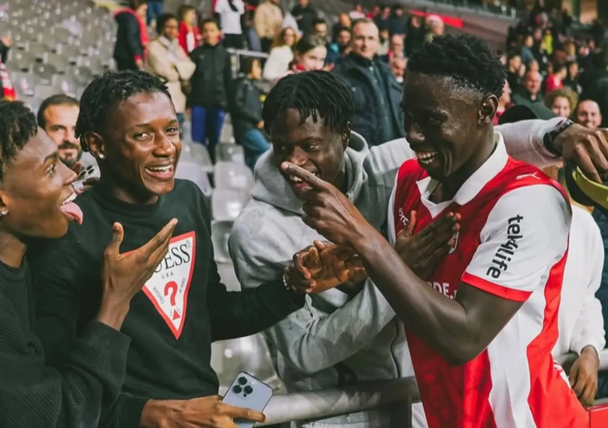 Fode Pascoal celebra estreia pelo Braga