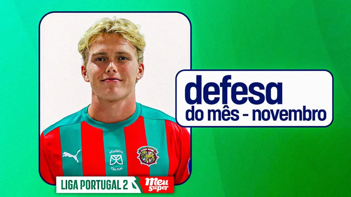 Imagem de contexto do artigo Joga no Marítimo o melhor defesa de novembro na II Liga