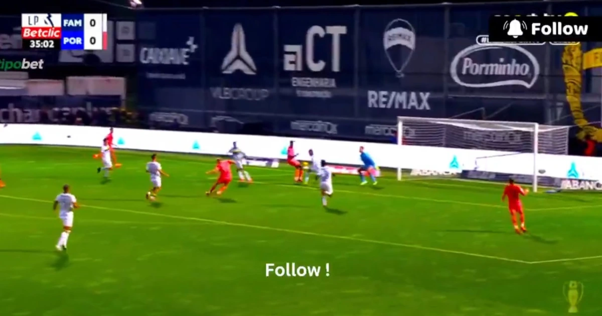 Imagem de contexto do artigo Froholdt decidiu o Famalicão-FC Porto com este golo. Ora veja