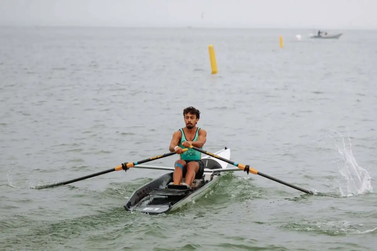Imagem de contexto do artigo Europeus de remo de mar: Dinis Oliveira e Bruna Parente nos quartos de final