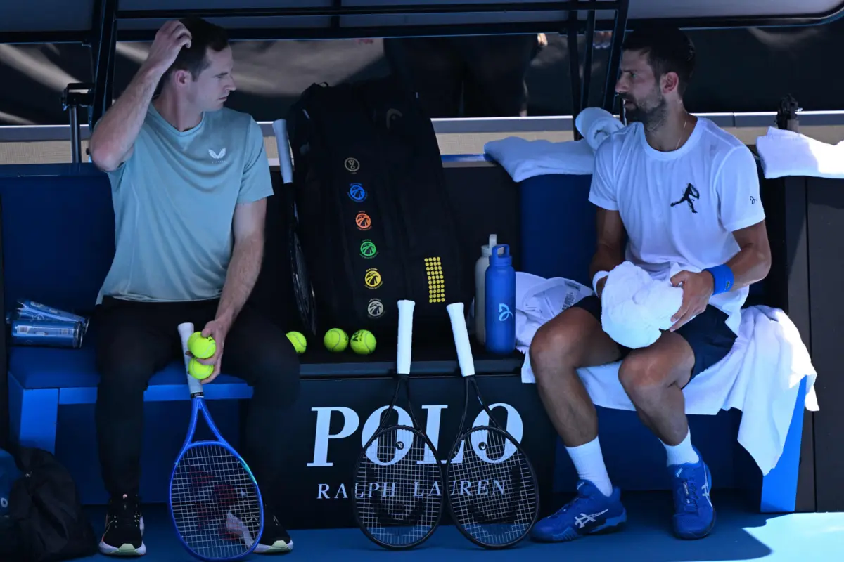 Andy Murray e Djokovic (Créditos: AFP)