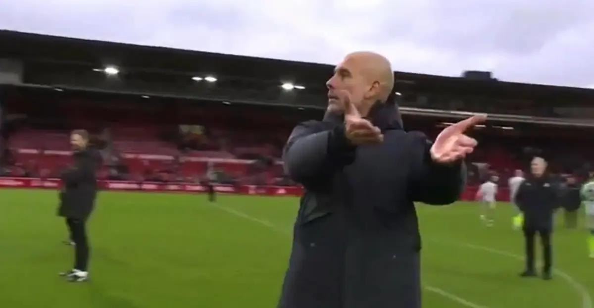 Imagem de contexto do artigo Guardiola chateou-se com operador de câmara após vitória. Veja o vídeo