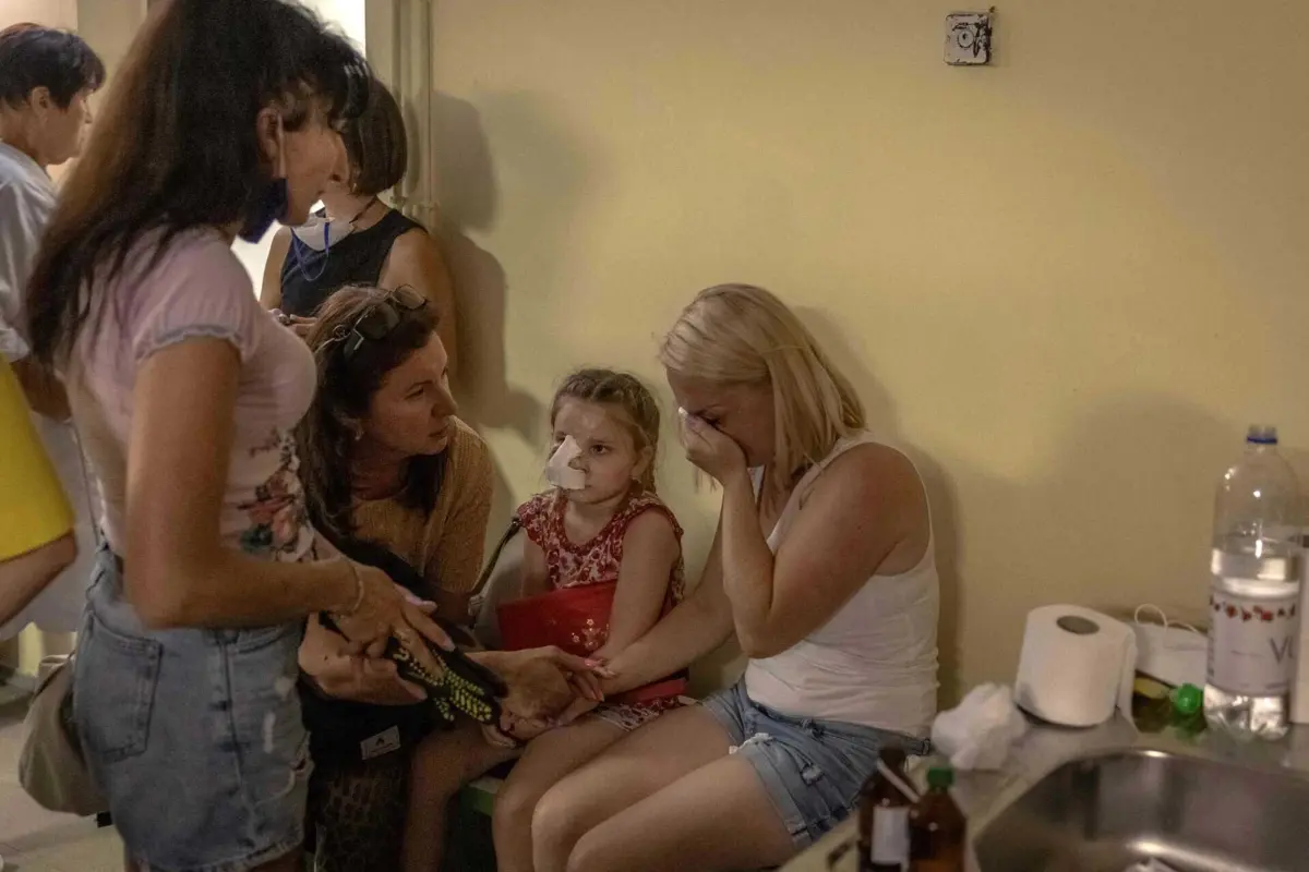 Um dos maiores hospitais infantis da Europa, situado em KIev, foi atingido