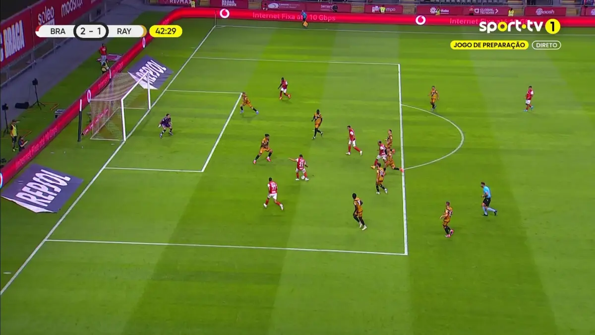 Imagem de contexto do artigo Ricardo Horta marca e o Braga dá a volta ao jogo frente ao Rayo Vallecano. Veja o golo