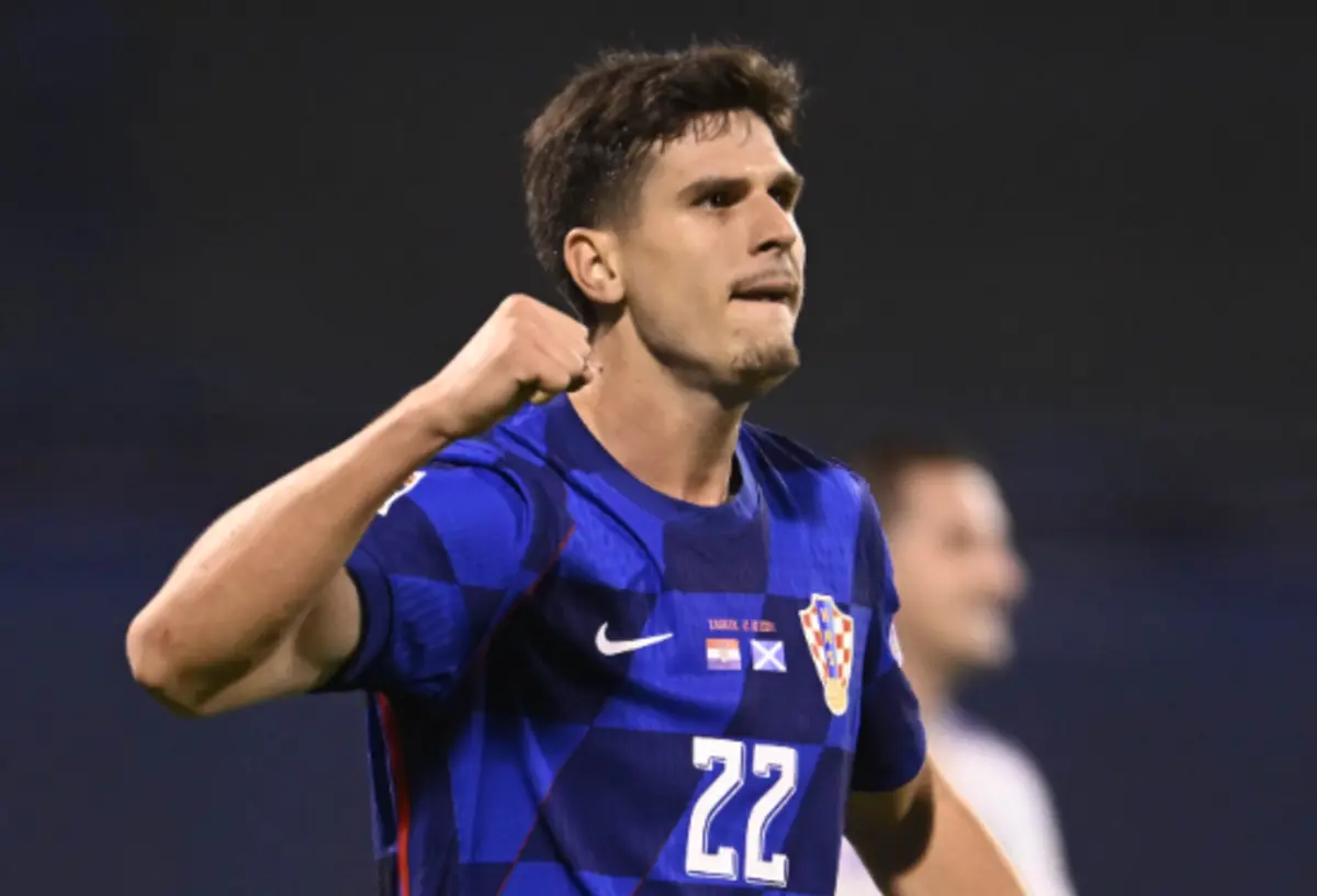 Matanovic marcou para a Croácia (Reprodução: federação croata)