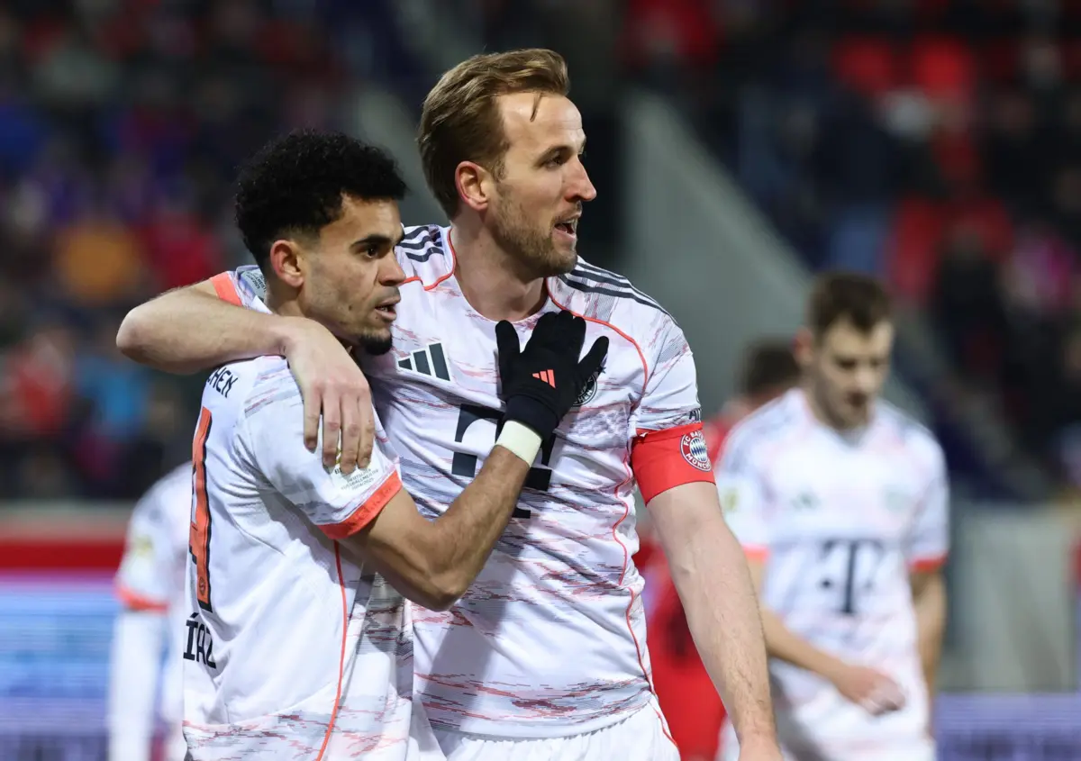 Luis Díaz e Harry Kane