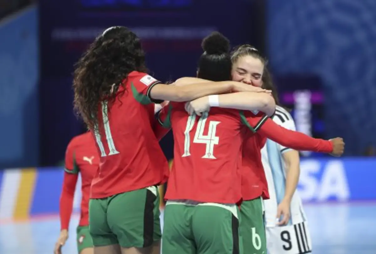 A festa das jogadoras portuguesas