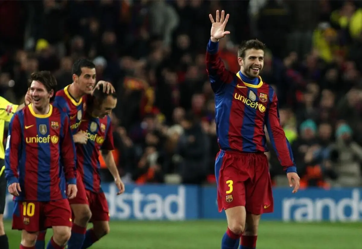 Imagem de contexto do artigo Treze anos depois, Piqué volta a mostrar os cinco dedos ao Real Madrid