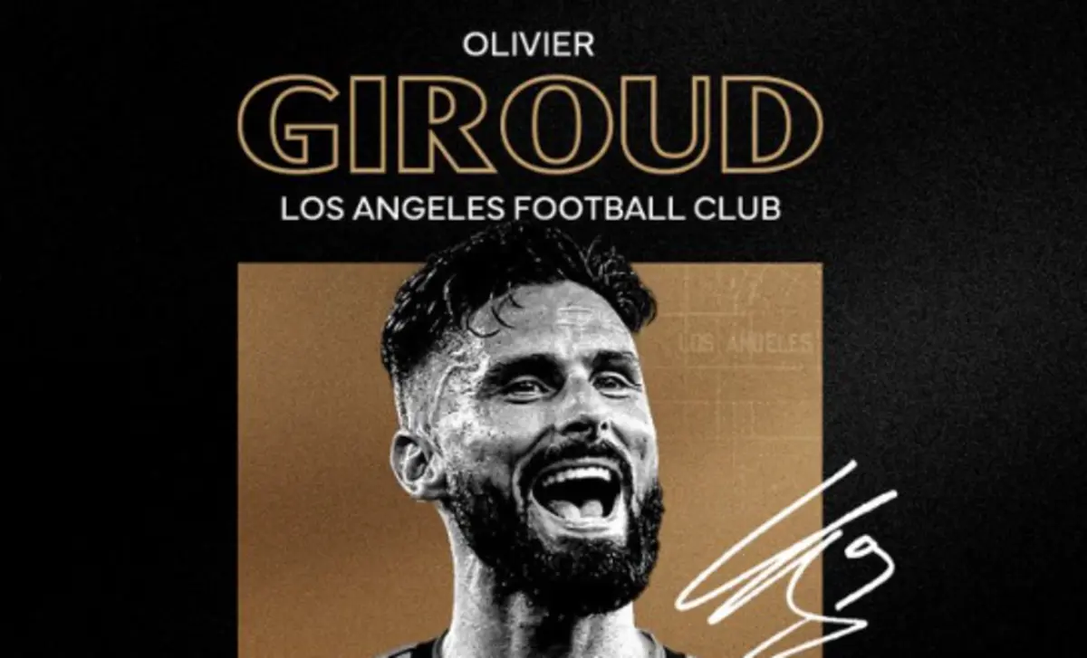 Imagem de contexto do artigo Giroud confirmado no Los Angeles FC: "Mal posso esperar"