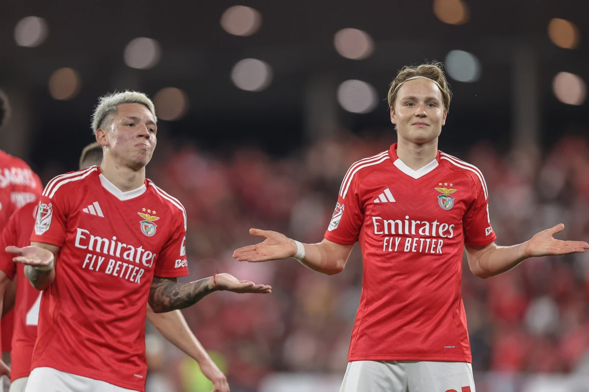 Schjelderup, extremo do Benfica e da Seleção da Noruega
