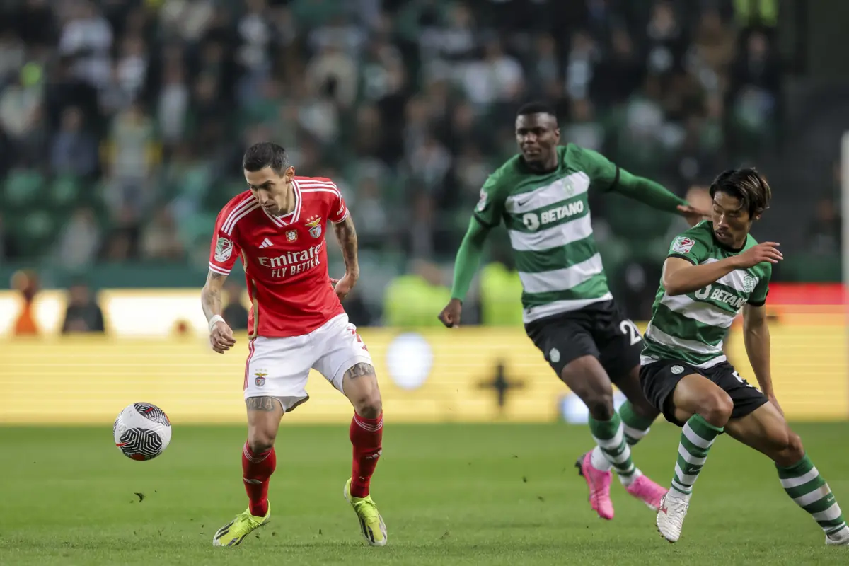 Imagem de contexto do artigo Cadeira atirada a Di María sai cara ao Sporting: dérbi da I Liga gera mais de 32 mil euros em multas