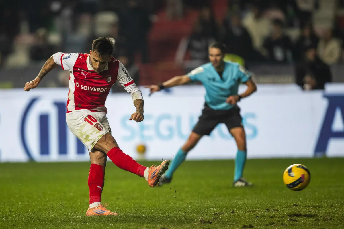 Zalazar não conseguiu converter o penálti, que daria o 2-2 nos minutos finais