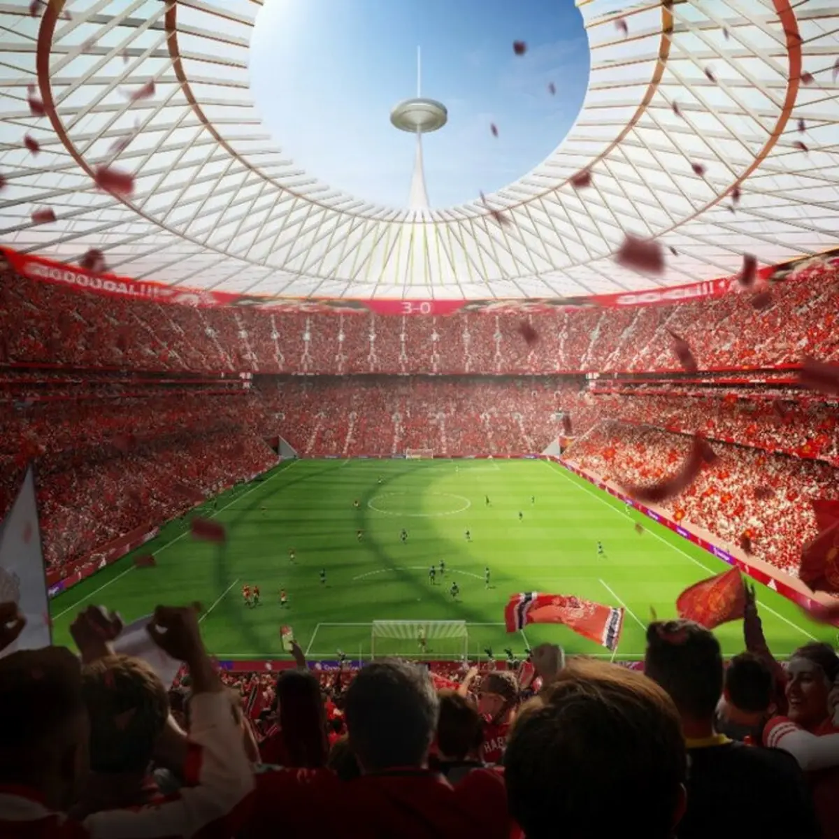 Imagem de contexto do artigo Manchester United anuncia novo estádio, com capacidade para 100 mil pessoas