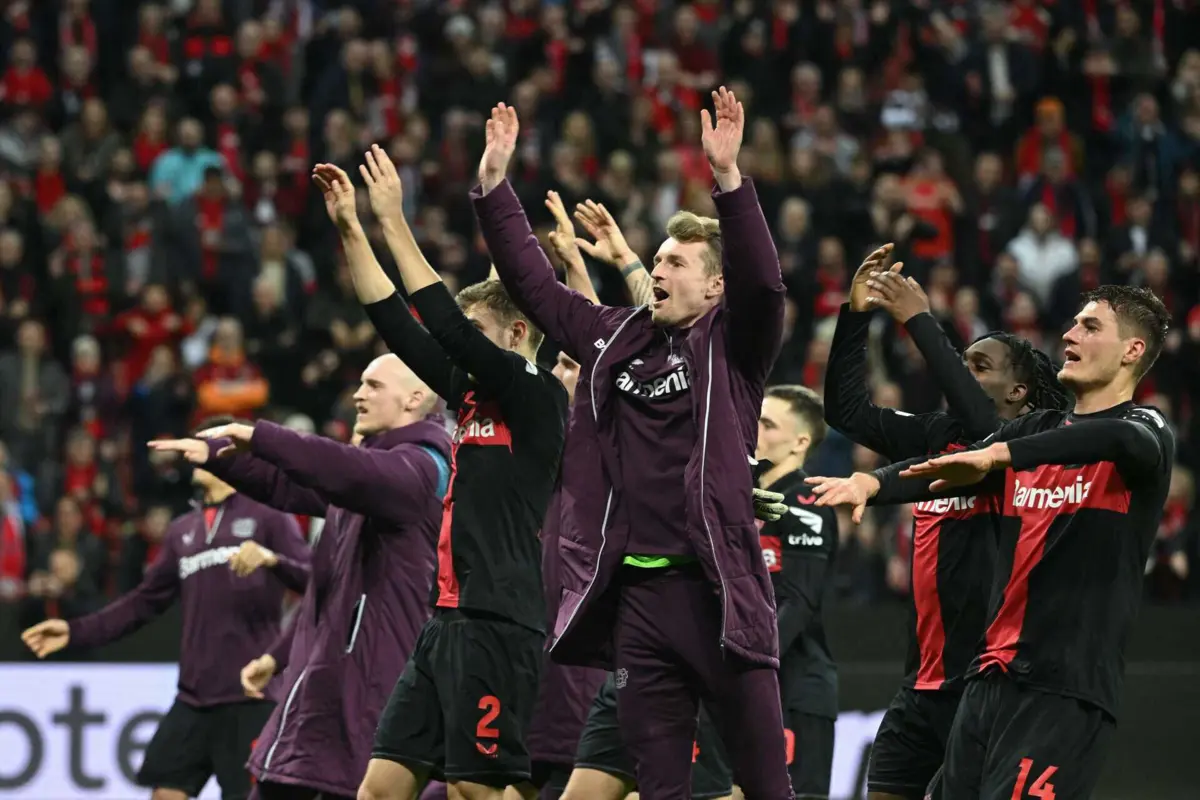 Festa do Leverkusen (créditos: AFP)