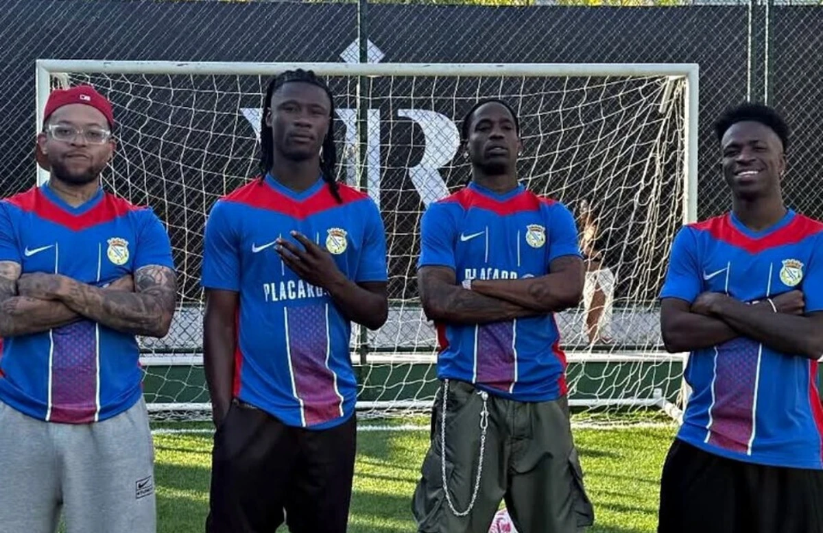 Chase B, Camavinga, Travis Scott e Vini Jr. (créditos: Instagram/Reprodução)