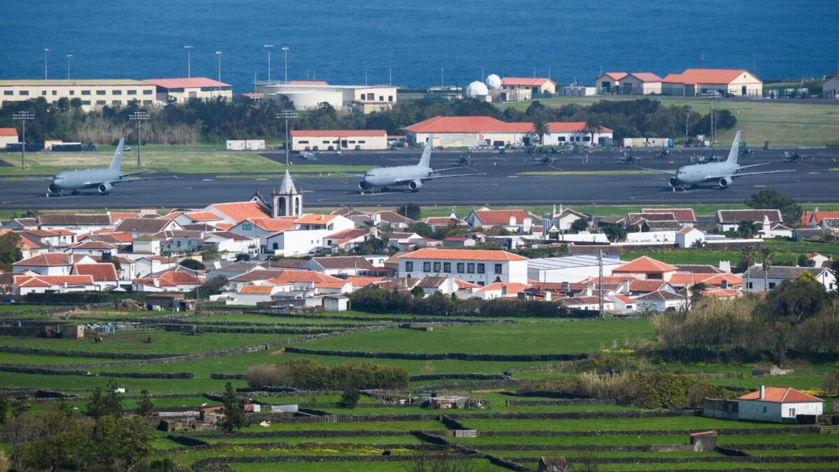 Base das Lajes com maior movimentação de aeronaves norte-americanas
