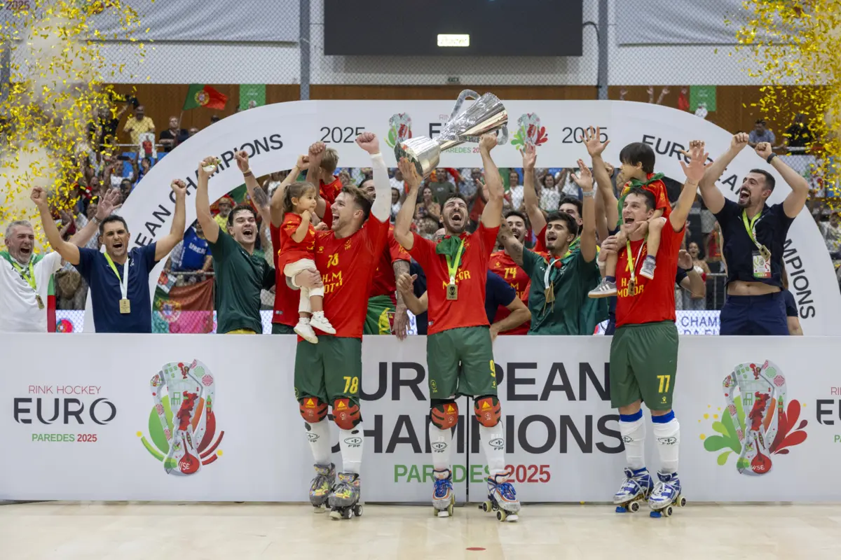 Imagem de contexto do artigo Portugal vence França e conquista título europeu de hóquei em patins
