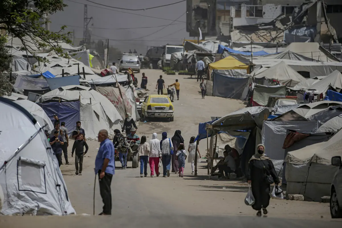 Imagem de contexto do artigo "Toneladas de comida retidas na fronteira." Dois milhões de pessoas estão a passar fome na Faixa de Gaza