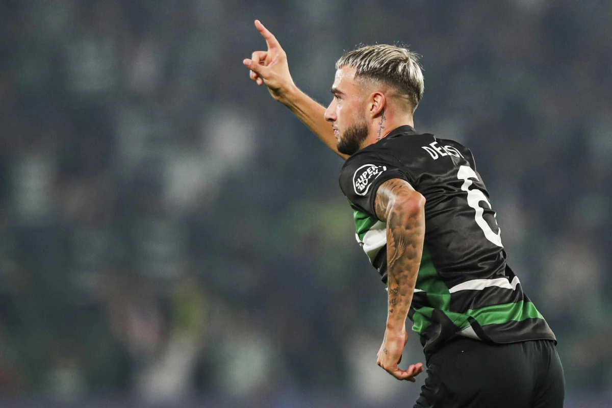 Zeno Debast no jogo com o Lille, em Alvalade