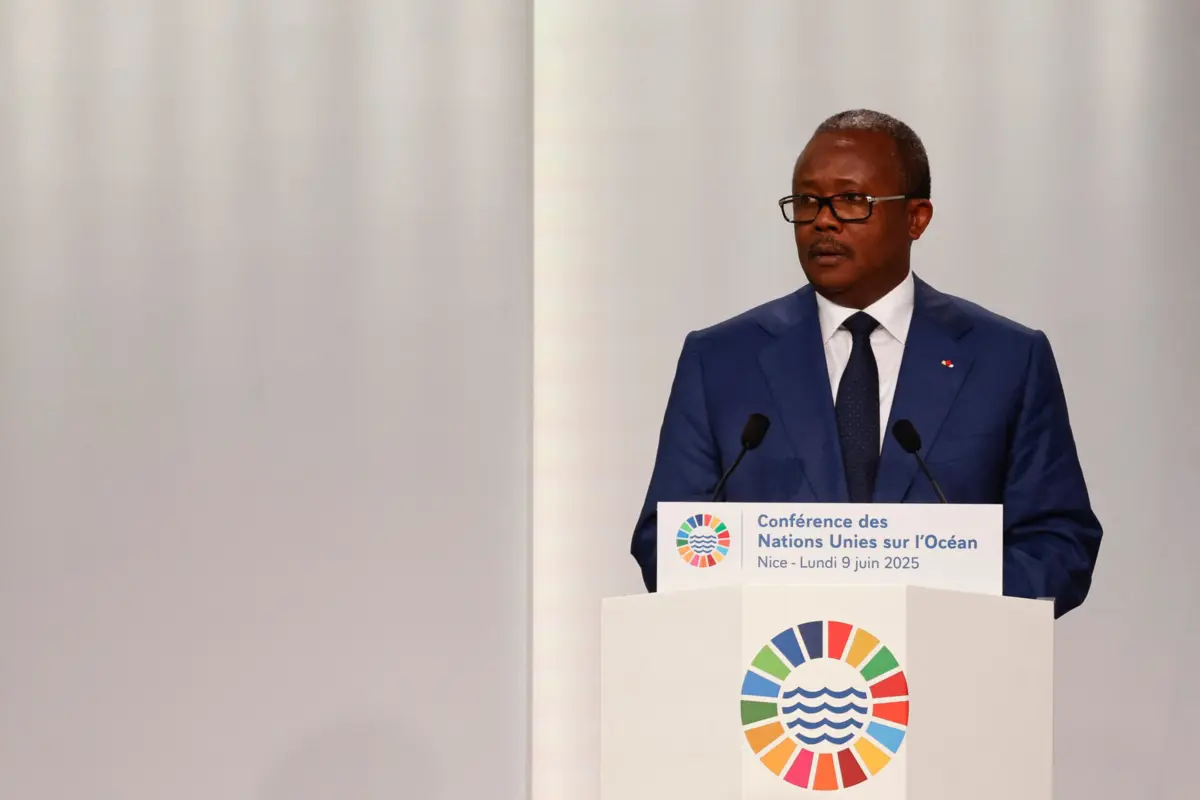 O Presidente guineense, Umaro Sissoco Embaló