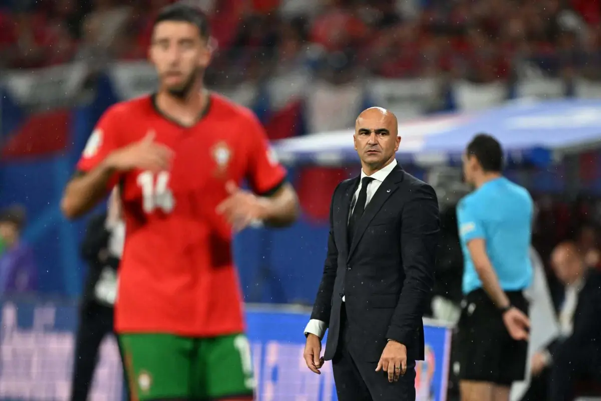 O selecionador nacional, Roberto Martínez