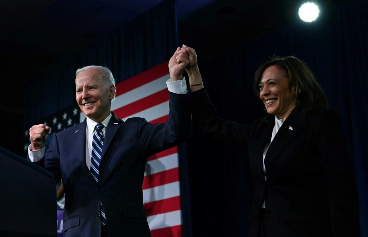 Joe Biden com Kamala Harris
