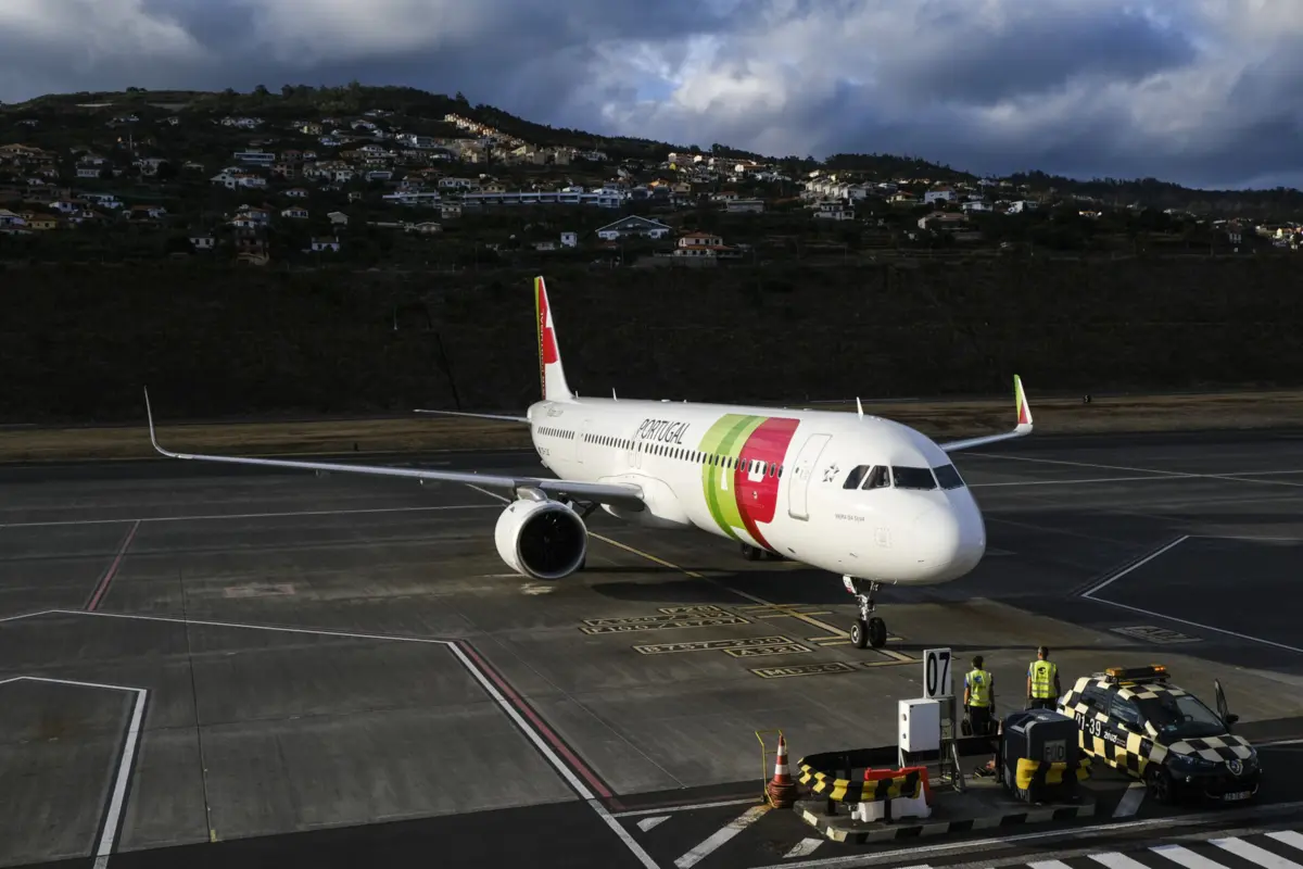 Imagem de contexto do artigo "Problemas técnicos." Avião da TAP com destino a Cabo Verde divergido para o Funchal