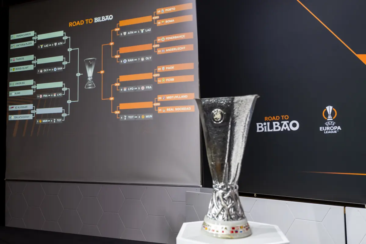 Imagem de contexto do artigo FC Porto defronta AS Roma no play-off de acesso aos oitavos da Liga Europa. Veja aqui todos os jogos