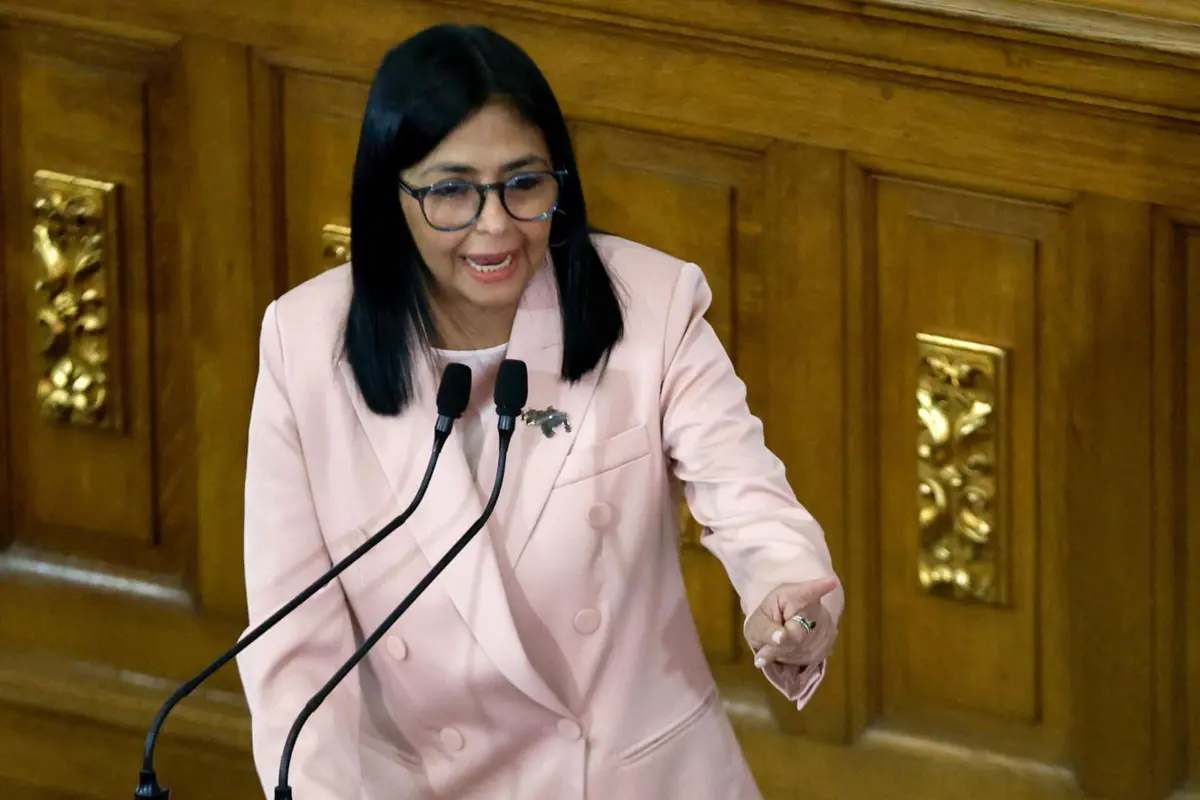 A vice-presidente da Venezuela, Delcy Rodríguez