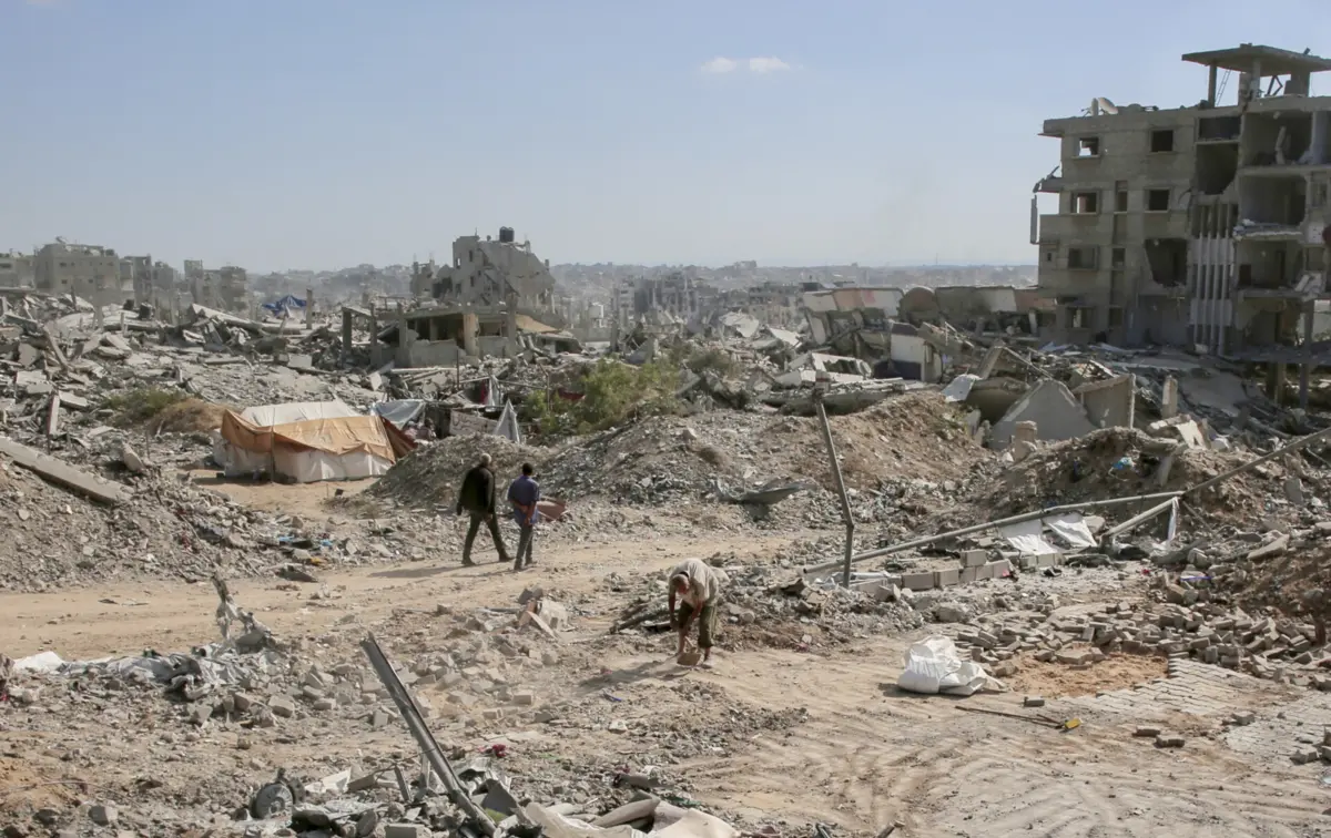 Imagem de contexto do artigo Governo palestiniano apresenta plano de 57,4 mil milhões de euros para reconstrução de Gaza em cinco anos