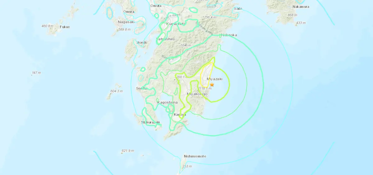 Imagem de contexto do artigo Sismo de magnitude 6.8 atinge Japão. Emitido alerta de tsunami