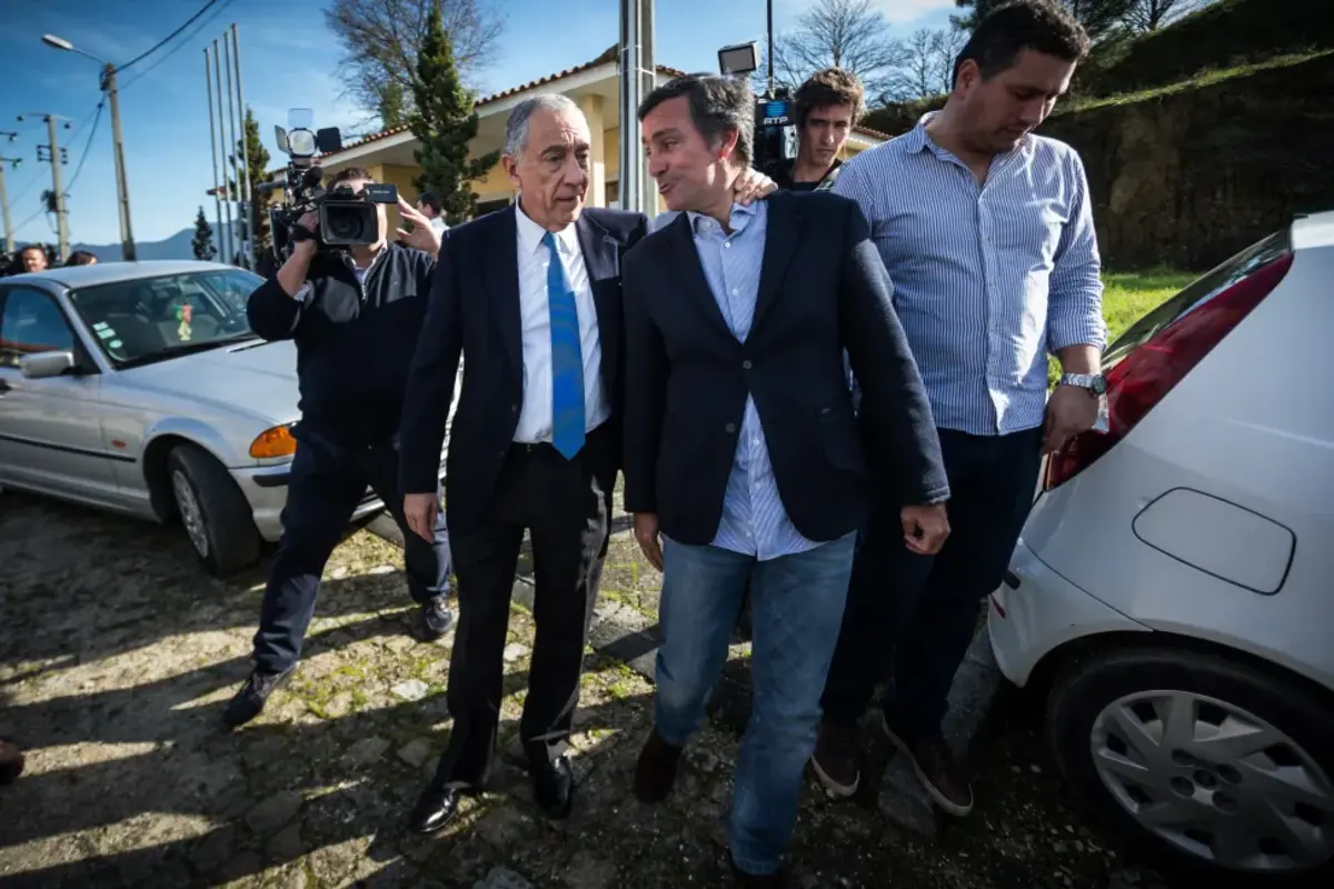 O Presidente da República, Marcelo Rebelo de Sousa, com o filho, Nuno Rebelo de Sousa