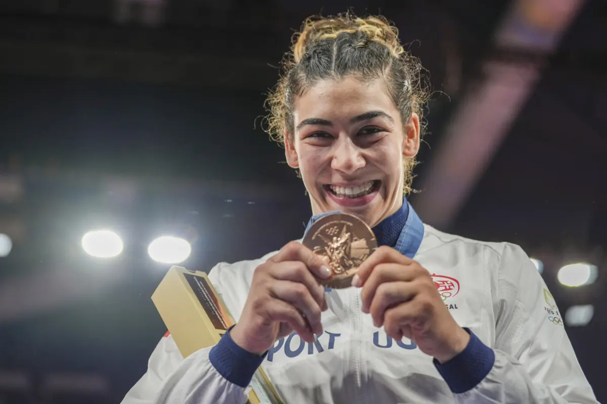 A judoca Patrícia Sampaio