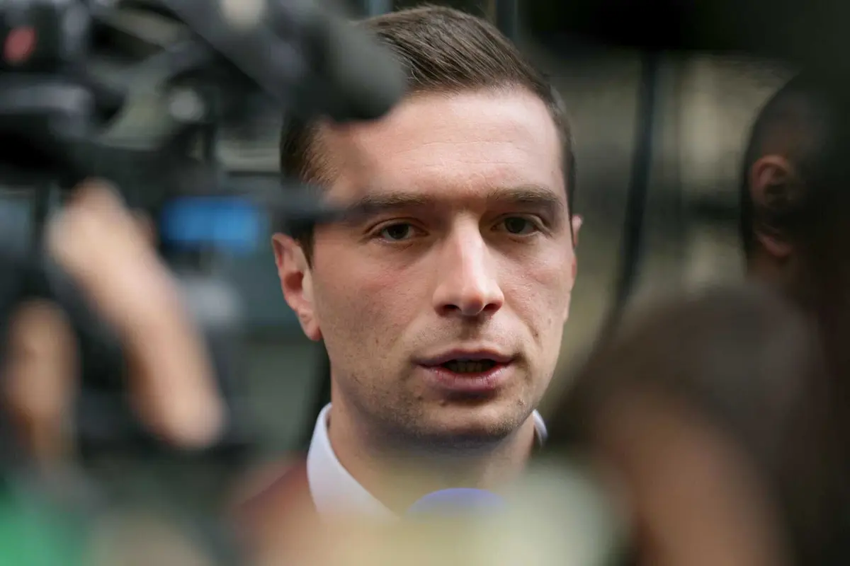 O líder da União Nacional, Jordan Bardella