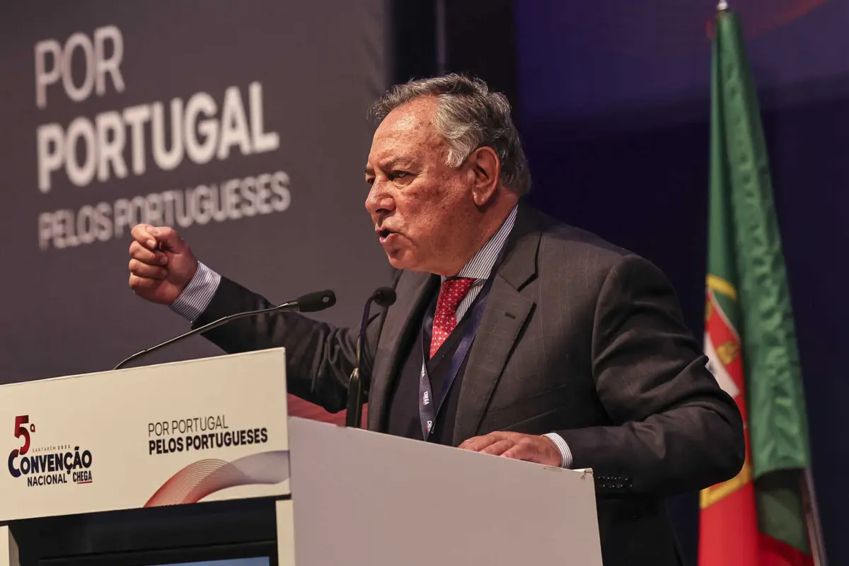 O número 1 do Chega ao Parlamento Europeu, António Tânger Corrêa