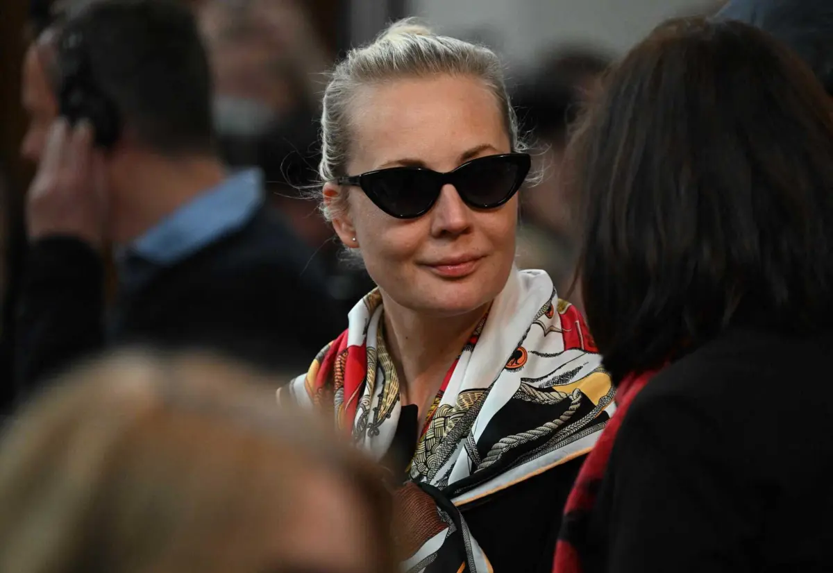 Yulia Navalnaya, viúva de Alexei Navalny, líder da oposição russa cuja morte, em fevereiro numa prisão do Ártico, a oposição diz ter sido orquestrada pelo Kremlin