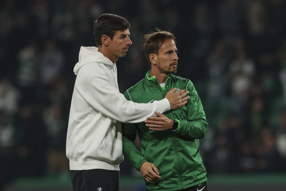 Tiago Teixeira, ex-adjunto, e João Pereira, ex-treinador do Sporting