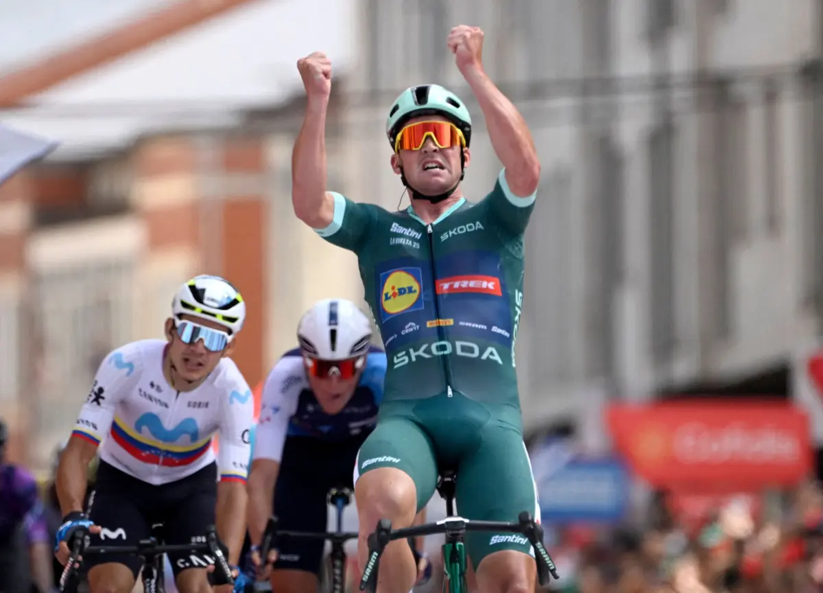 Imagem de contexto do artigo Mads Pedersen vence 15.ª etapa da Vuelta. Jonas Vingegaard segue líder da geral